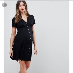 ASOS Maternity Button Through Mini Skater Dress